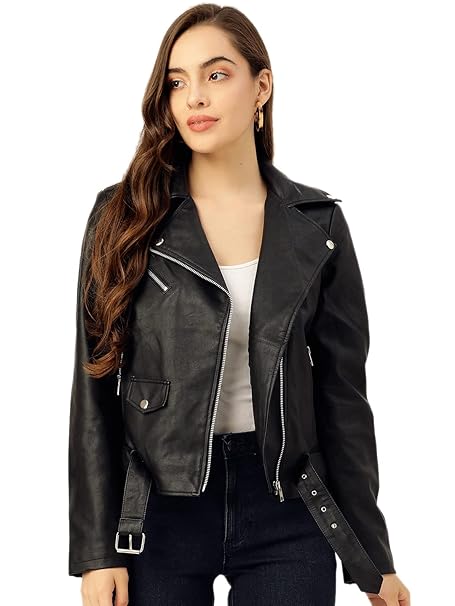 Women Black Leather Jacket